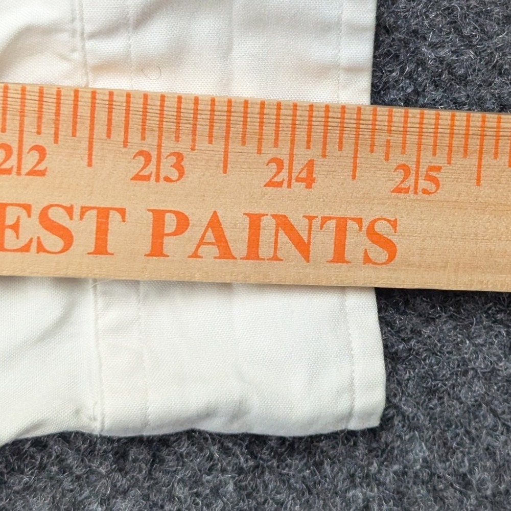 Ralph Lauren Mens Classic Fit White Cotton Button Down Shirt 16.5 34/35 Logo - Picture 9 of 14